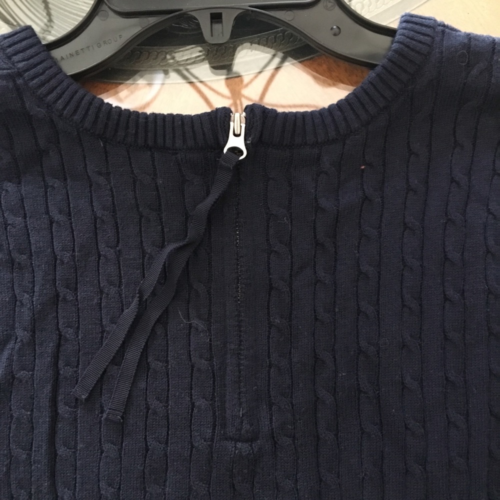 The Limited Dark Navy 3/4 Sleeve Sweater